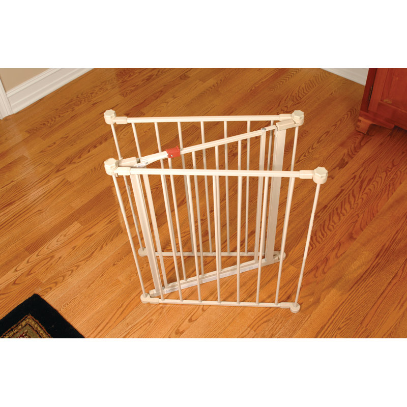 White Adjustable Steel Extra Wide Baby Safety Gate