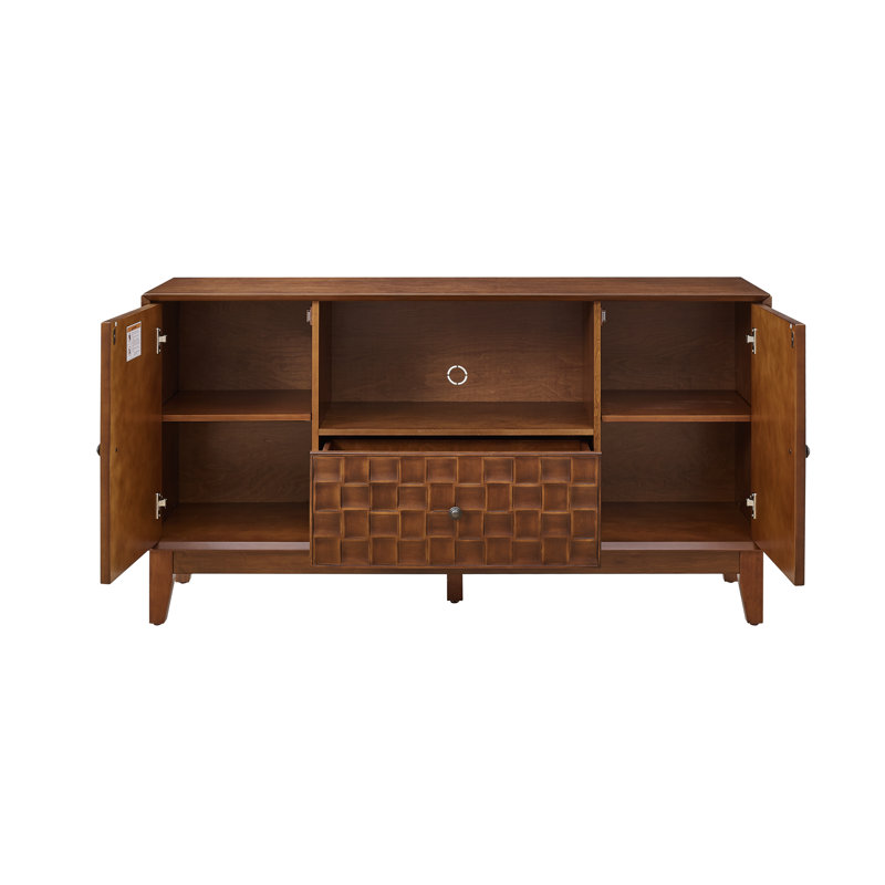 Buffet 56 "Mid-Century Buffet Cabinets 2 portes en bois et 1 tiroir