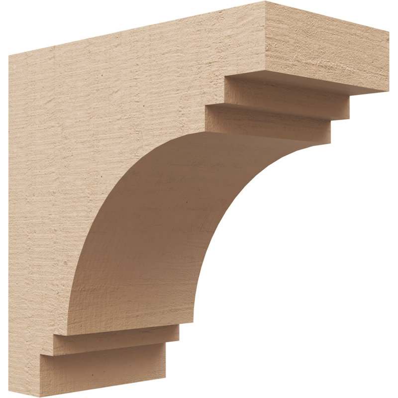 Bois de cèdre brut Pescadero, Corbeau Thane, brun clair apprêté, H 10 po x l 5 po x P 10 po