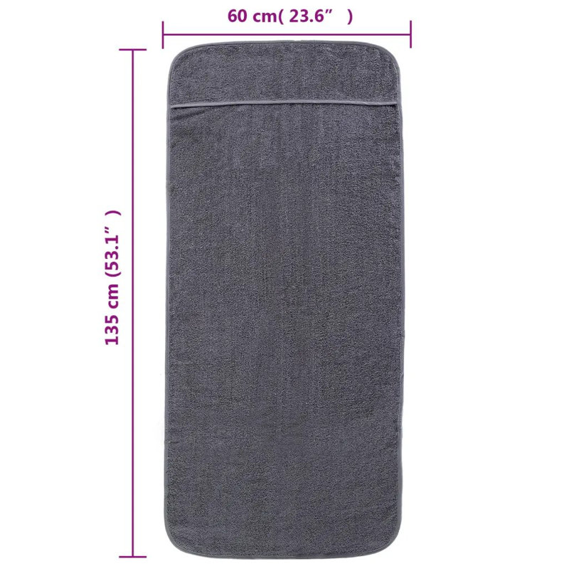 Lycke Beach Towel, Anthracite