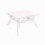 Table basse d'extérieur en bois d'eucalyptus foncé et super pierre