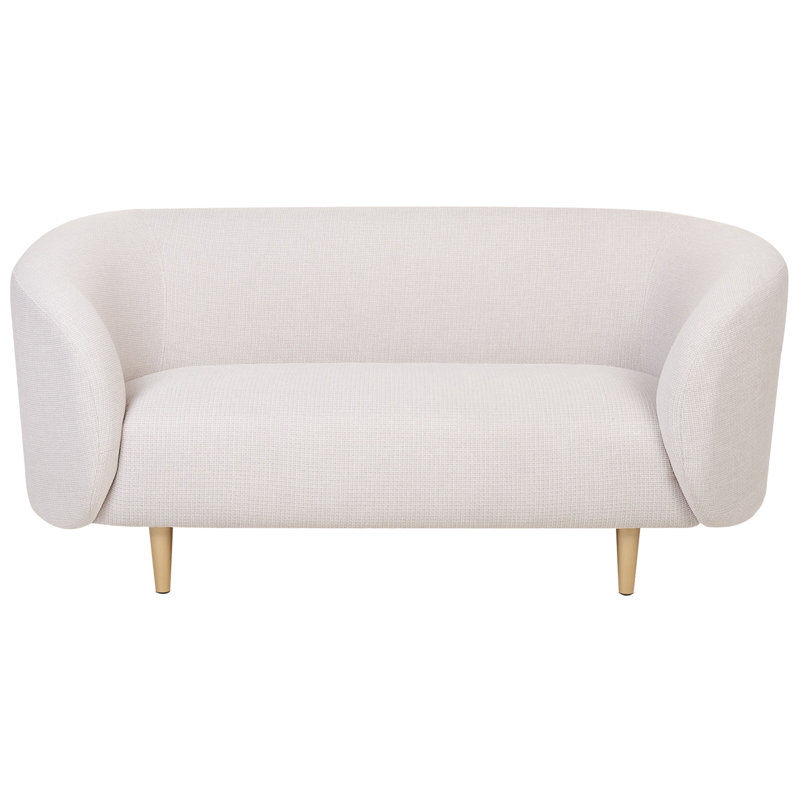 Jenkin Loveseat, Beige/Gold, Gold