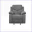 Fauteuil inclinable et oscillant inclinable moderne avec loquet externe | Gris | Chenille