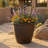 Anjelica Polyresin Large Round Outdoor Planter - 20" - Sable-1092639357-1092639358