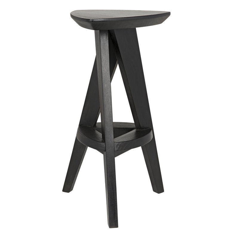 Twist Solid Wood Stool