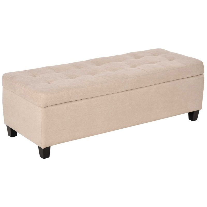 Manda Polyester Upholstered Storage Bench