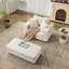 Chaise longue Canapé avec repose-pieds amovible