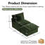 Canapé modulaire sans accoudoirs 1 place et repose-pieds Allure