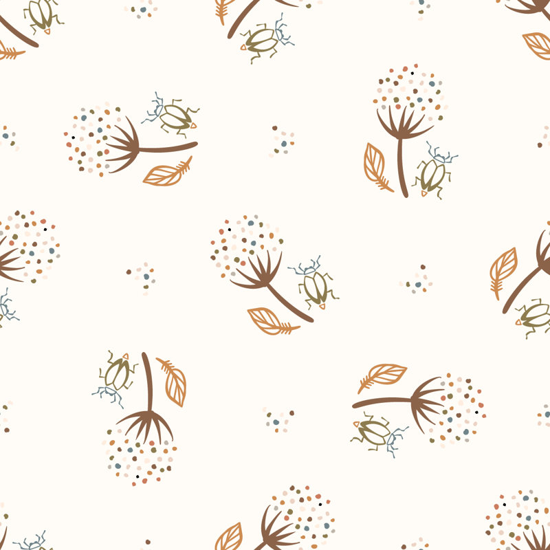 Peel & Stick Floral Tile, 2.08' W x 10.42' L
