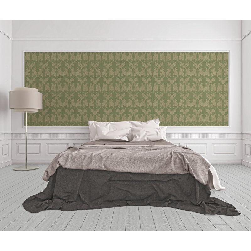 Tessuto 10.05m x 53cm Wallpaper, Green