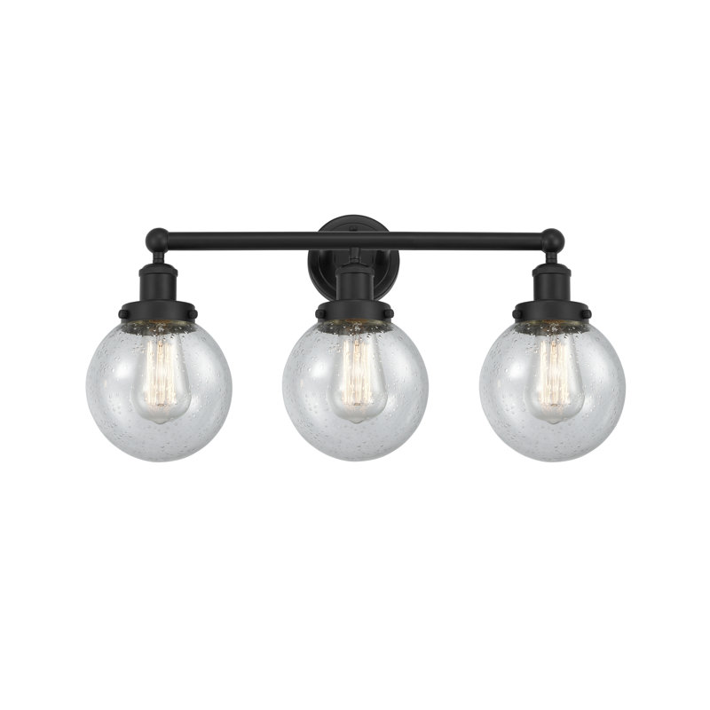 Alphonsa 3 - Light Dimmable Vanity Light, Matte Black, Mercury