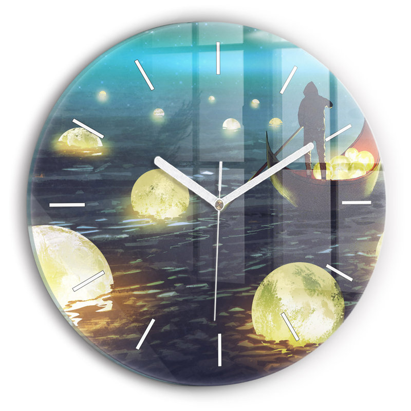 Glass Wall Clock