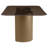 Oydis 5-Piece Rectangular Glass Top Dining Table Set Bronze