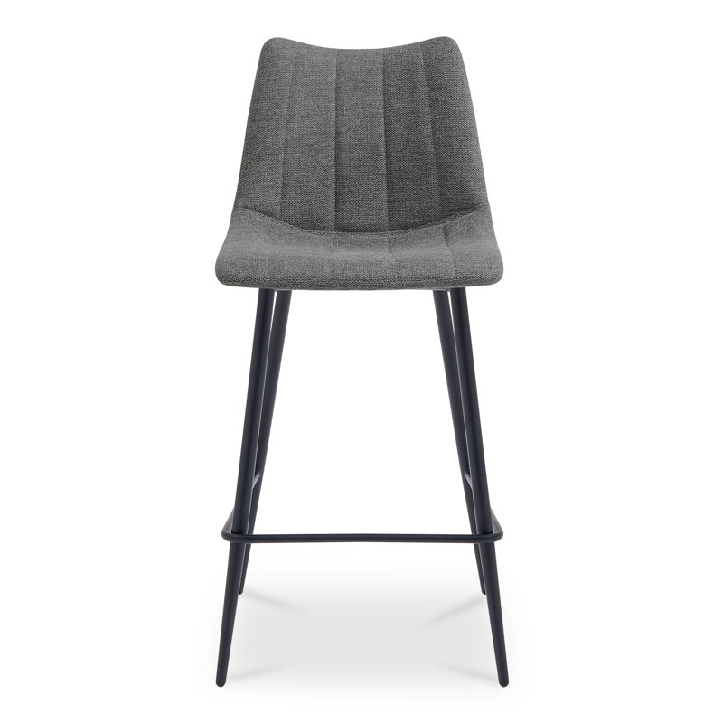 Finnigan Counter & Bar Stool, Counter Stool (26" Seat Height), Ivory/Faux Leather