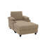 Ensemble de fauteuil d'appoint et repose-pieds, canapé-lit inclinable convertible avec porte-gobelets, ports USB-C et poche de rangement latérale-1268354162