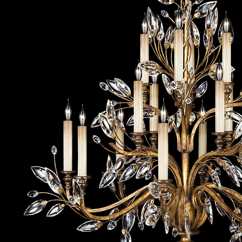 Crystal Laurel 16 - Light Tiered Chandelier