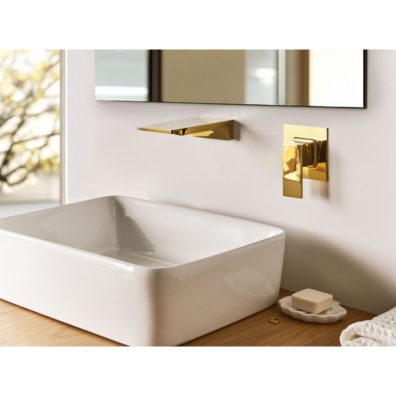 Wall Mounted Basin Mixer Tap KARUAY, Gold