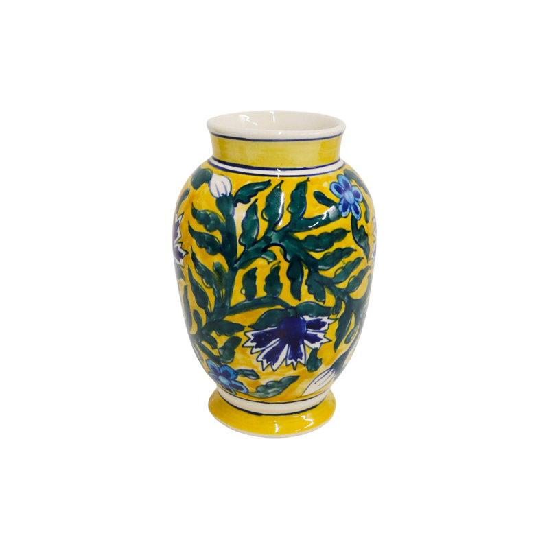 Vase en céramique multicolore Home & Manor