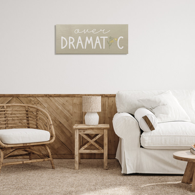«Over Dramatic» avec toile florale, design par Lil 'Rue, H 13 po x l 30 po