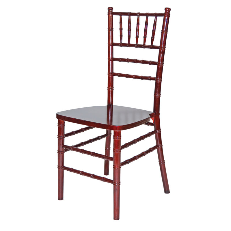 Chaise Chiavari avec coussin, Acajou