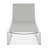 5 - Level Adjustable Outdoor Lounge Chair, Aluminum Frame And Mesh, 400 Lbs Capacity, Ergonomic Design For Napping On Beach Chaise With , Grey Mesh White Frame, Compact Balconies Patio-83537842