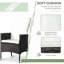 Ensemble bistro de patio inclinable 3 pièces avec chaises réglables et table basse résistante aux intempéries pour vous détendre en plein air.