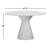 Tov Furniture Fern Beige Textured Faux Plaster Concrete Indoor / Outdoor Round Dining Table