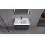 Meuble-lavabo sur pied 36 po avec lavabo en résine, armoire de rangement avec portes à fermeture douce (ensemble KD)