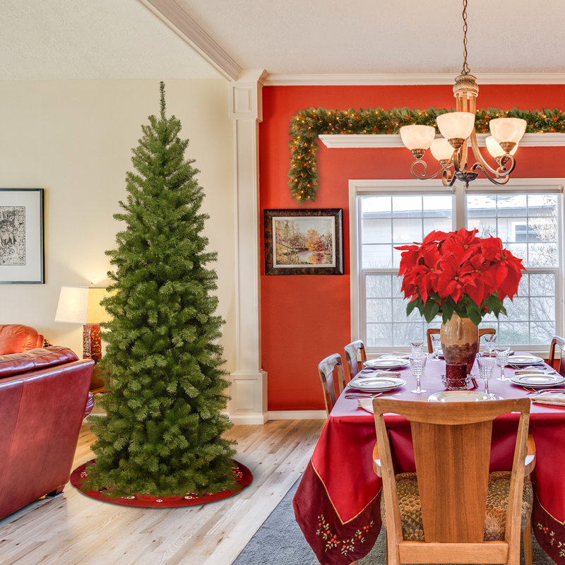 The Holiday Aisle® North Valley Spruce Pencil Slim Tree, 7.5'