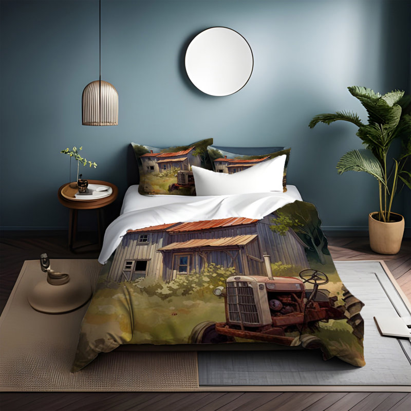 Abstract Duvet Cover, King Duvet Cover + 2 King Shams