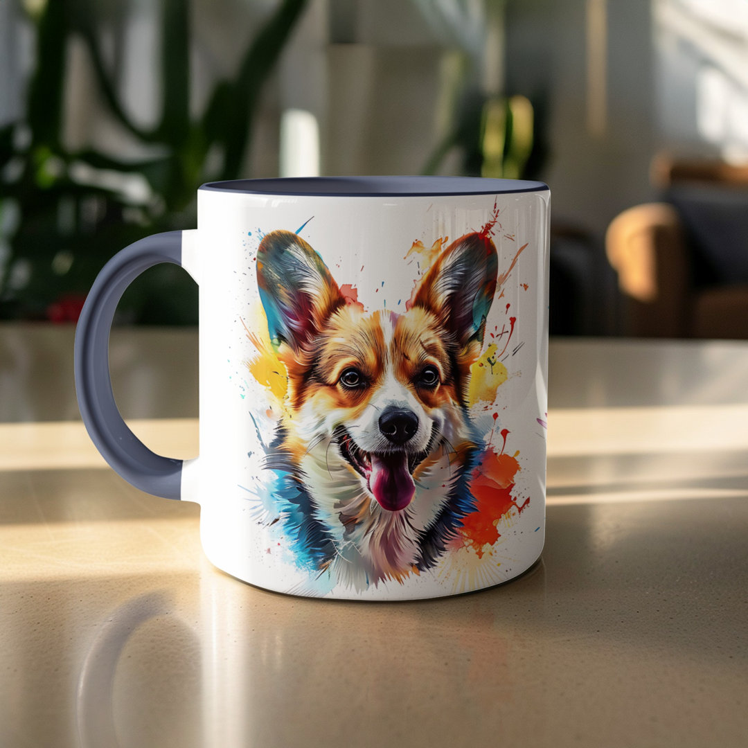 Watercolor Puppies Design 11oz Coffee Mug