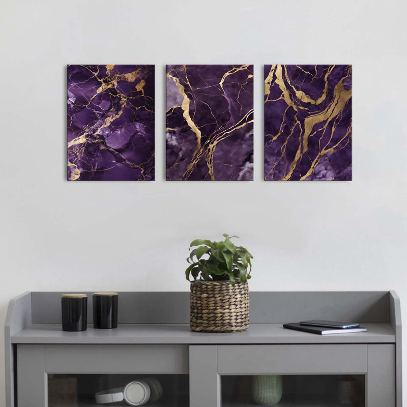 3 Piece Wrapped Canvas Wall Art