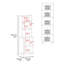 Garde-manger double blanc avec rangement ouvert