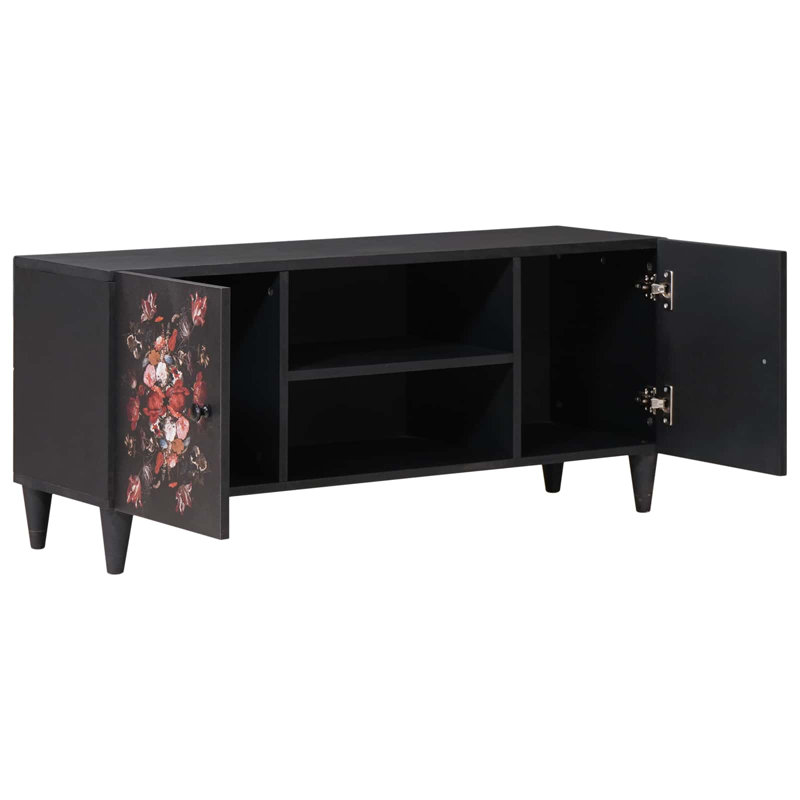Solid Wood Rectangle Accent Cabinet