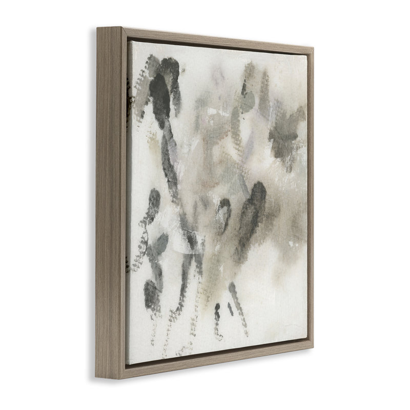 Cadre flottant Soft Braver Abstraction, design par June Erica Vess, H 18 po x l 18 po, Cadre flottant orme Montalcino