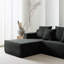 L-Shape Chaise Sectional Sofa, Swans Down, Stain Resistant, No Assembly Required, 7-Seater Sofa for Indoor Living Room and Bedroom-1014898786