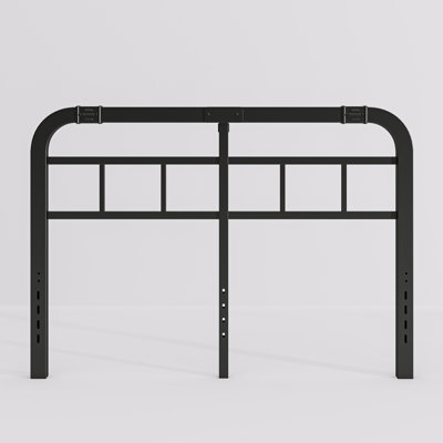 40” Black Metal Headboard by Winston Porter