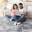 Stylish 5X7 Cream/Blue Medallion Area Rug - Non-Shedding, Stain , For Dining Room, Dorm Entryway In Stain-, Suitable Living Entryway, Nursery-1406605475