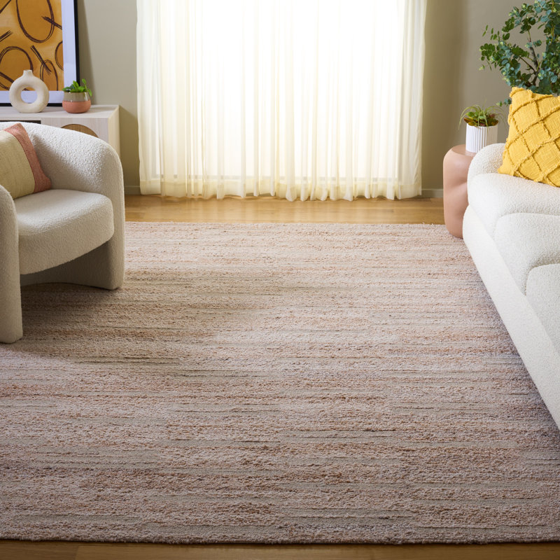 Pine Hand Tufted Performance No Pattern Rug, Rectangle 8' x 10'