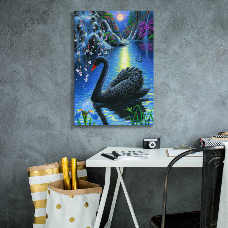 «Spring Moonlight» par Bridget Voth, H 26 po x l 18 po x P 0,75 po
