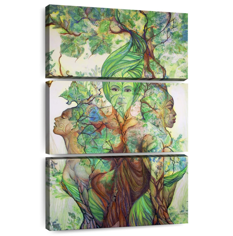 Kelan, la fée des arbres, H 45 po x l 28 po