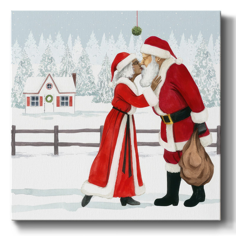 «Christmas Love I» sur toile, H 16 po x l 16 po x P 1,5 po