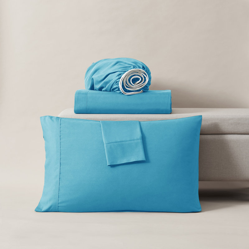 Ensemble de draps Luxury Collection Classic, Grand / véhicule récréatif, Bleu Hampton Bay