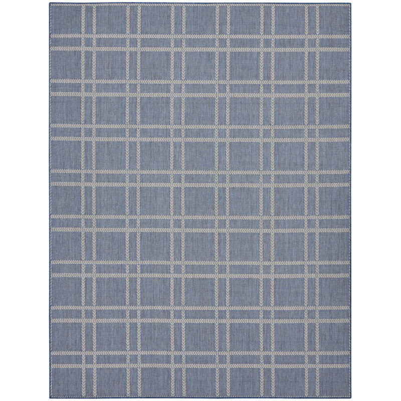 Akyla Plaid Indoor / Outdoor Area Rug, Rectangle 20'4" x 25'5"