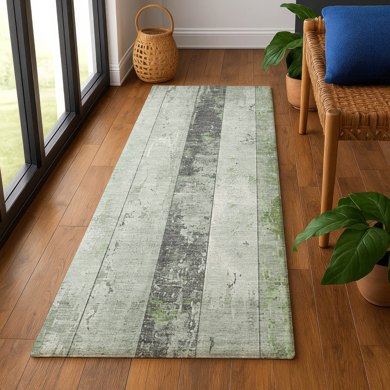 Premium Machine Washable Chelston AMF1868 Stripes Rug, Runner 2'3" x 7'6"