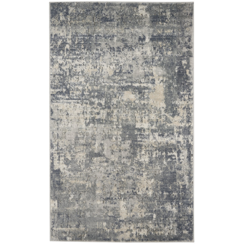 Tapis beige contemporain contemporain, Rectangle 3 pi x 5 pi