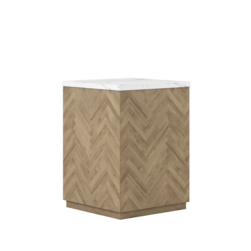 Garrison Stone Top End Table