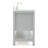 43'' Single Bathroom Vanity with Carrara Marble Top-55794974