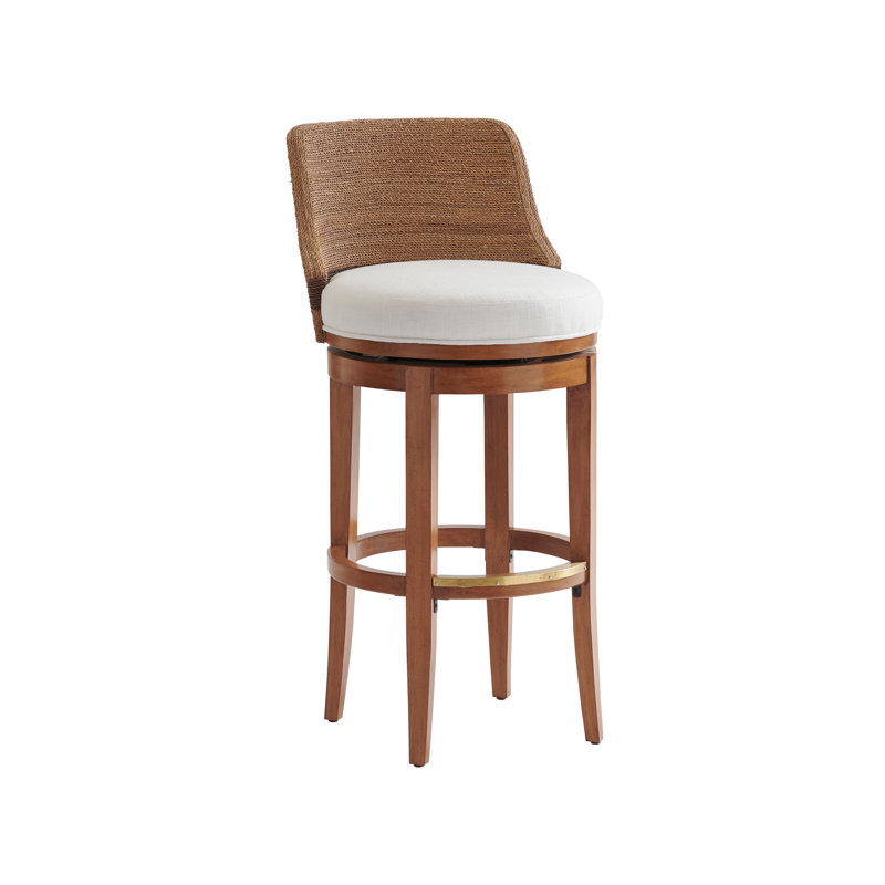 Tabouret de bar Palm Desert Kipton, Blanc, 30"