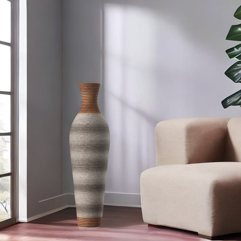Vase de sol décoratif, Gris